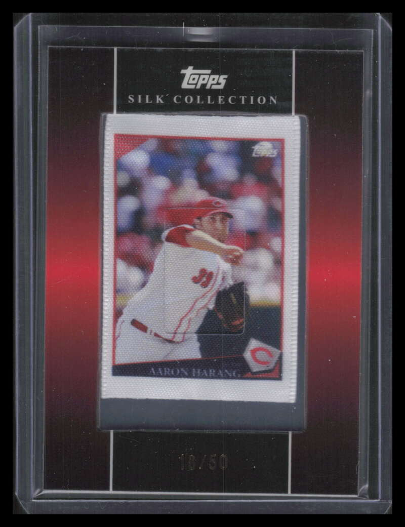 2009 Topps Silk Collection s86 Aaron Harang 18/50