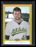 2010 Topps Chrome 206 Chrome Gold Refractor tc24 Brett Anderson 4/50