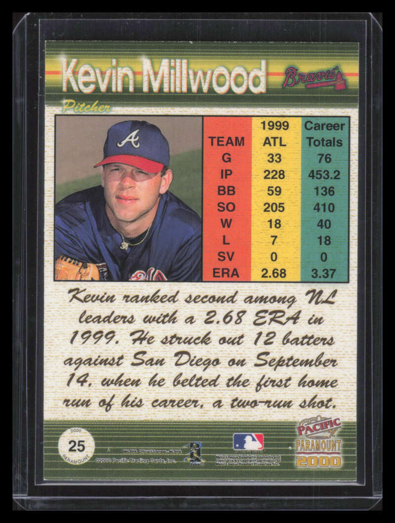 2000 Paramount Premiere Date 25 Kevin Millwood 4/50