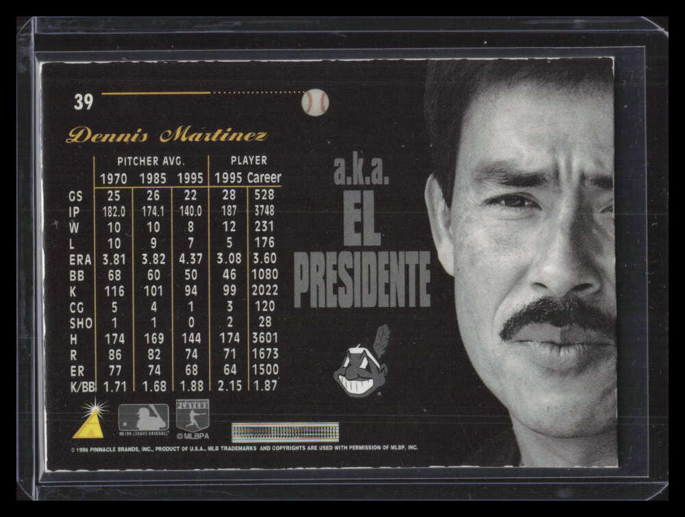 1996 Pinnacle Aficionado Artist's Proofs 39 Dennis Martinez