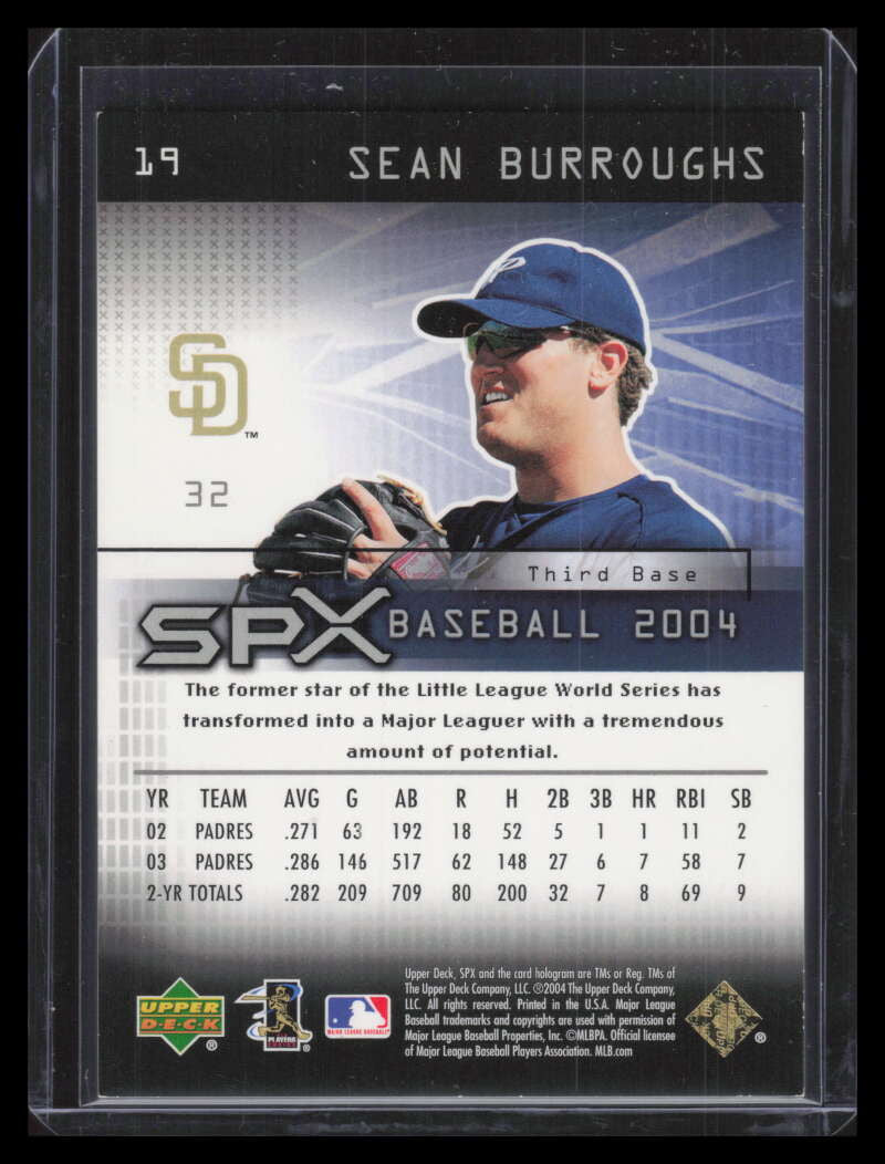 2004 SPx Spectrum 19 Sean Burroughs 24/25