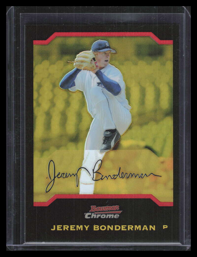2004 Bowman Chrome Gold Refractor 9 Jeremy Bonderman 9/50