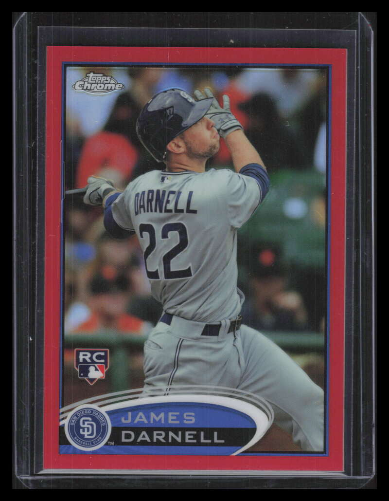 2012 Topps Chrome Red Refractor 174 James Darnell Rookie 15/25