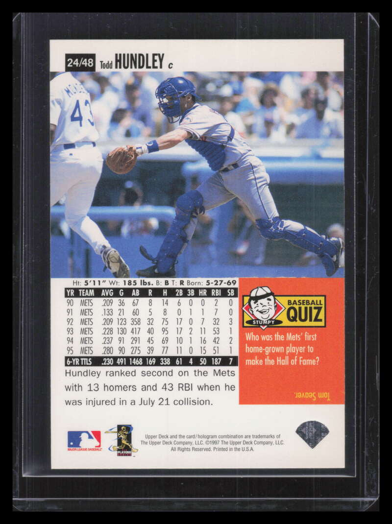 1996 Upper Deck Folz Minis 24 Todd Hundley
