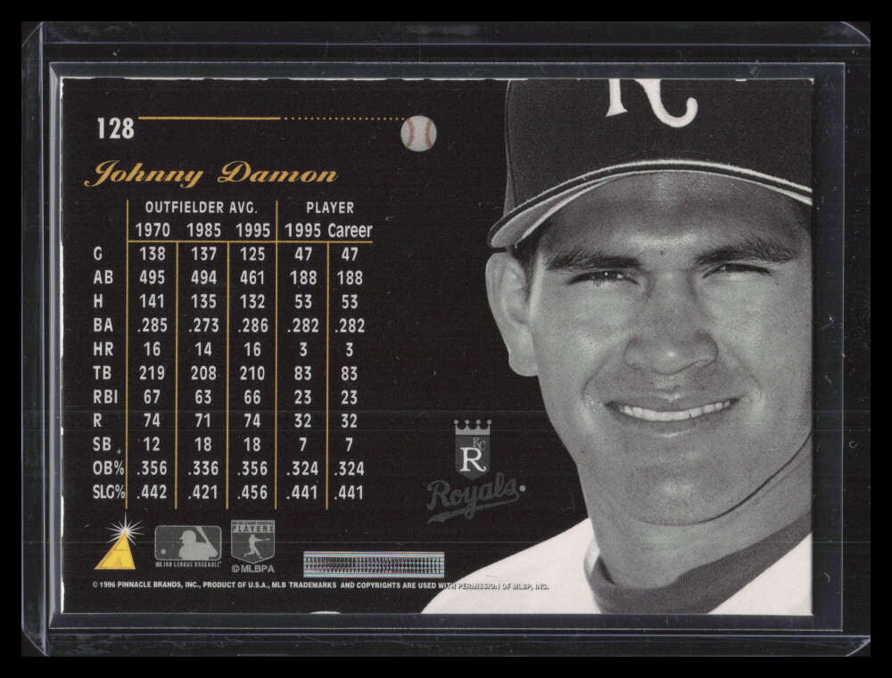 1996 Pinnacle Aficionado Artist's Proofs 128 Johnny Damon