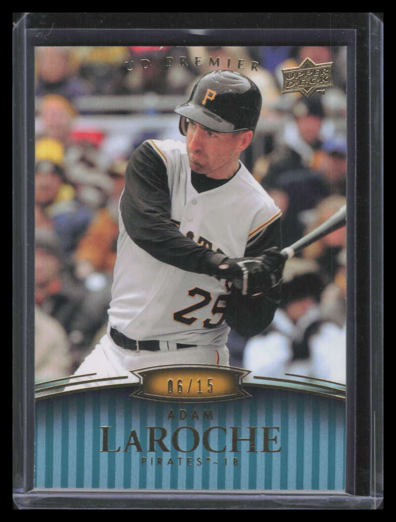 2008 Upper Deck Premier Blue 60 Adam LaRoche 6/15