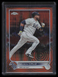 2022 Topps Chrome Sonic Orange Black Sonic Refractor 71 Nelson Cruz 22/25