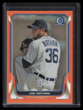 2014 Bowman Chrome Orange Refractor 186 Joe Nathan 12/25