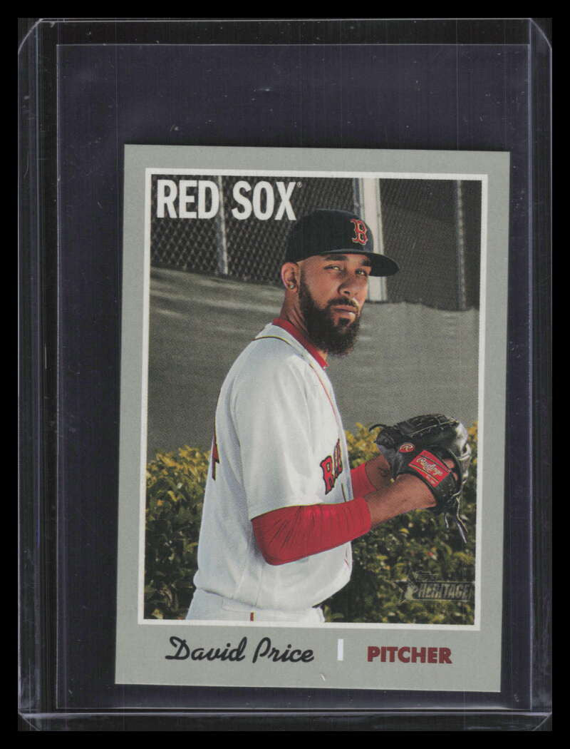 2019 Topps Heritage Mini 191 David Price 83/100