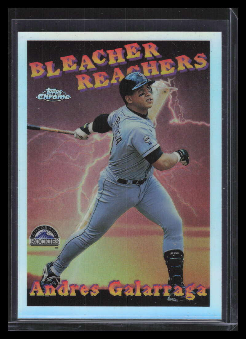 1997 Topps Chrome Season's Best Refractor 10 Andres Galarraga Bleacher Reachers
