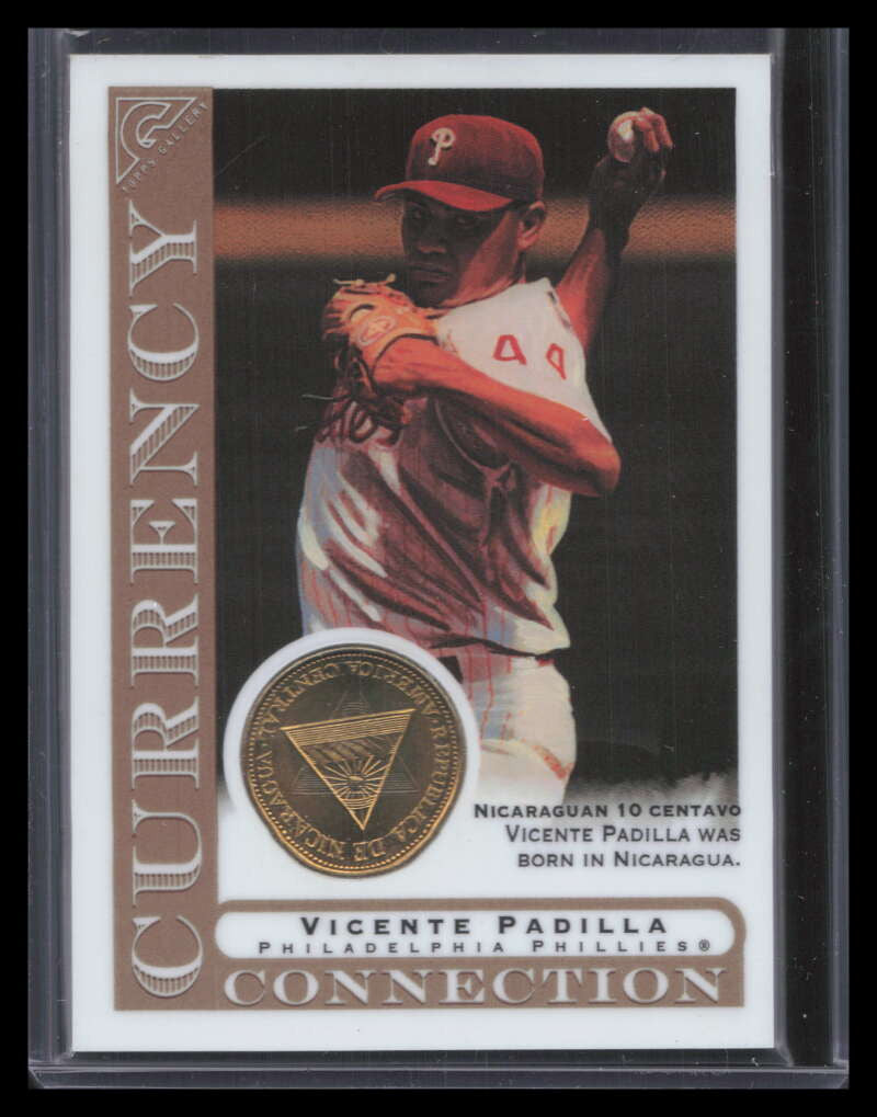 2003 Topps Gallery Currency Collection Coin Vicente Padilla Nicaraguan Centavo