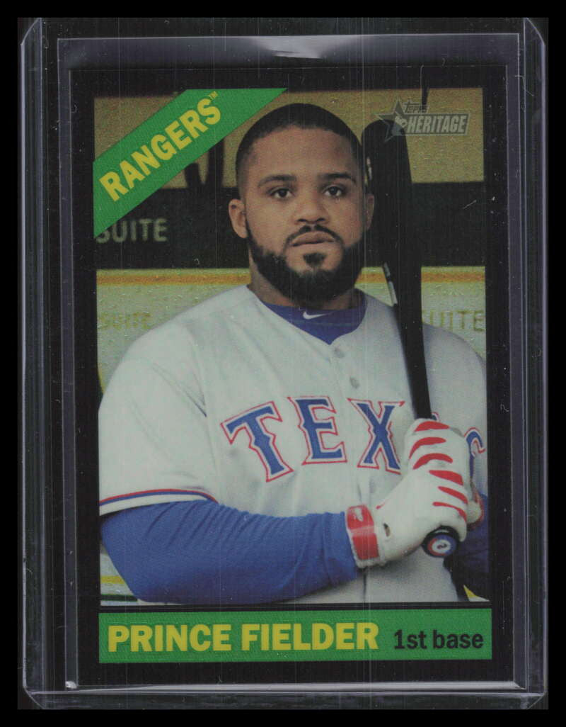 2015 Topps Heritage Chrome Black Refractor thc430 Prince Fielder 60/65