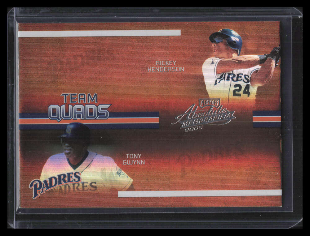 2005 Absolute Team Quads Spectrum tq13 Garvey McCovey Gwynn Henderson 96/100