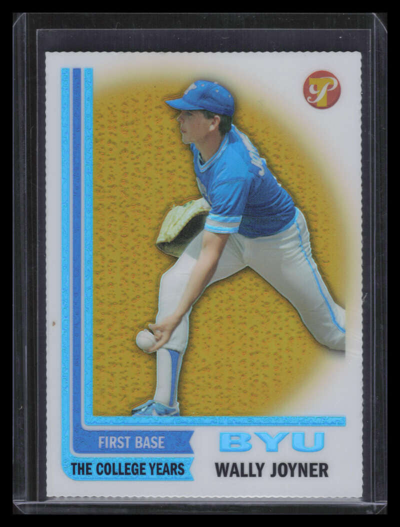 2005 Topps Pristine Legends Gold Die Cut Refractor 110 Wally Joyner 57/65