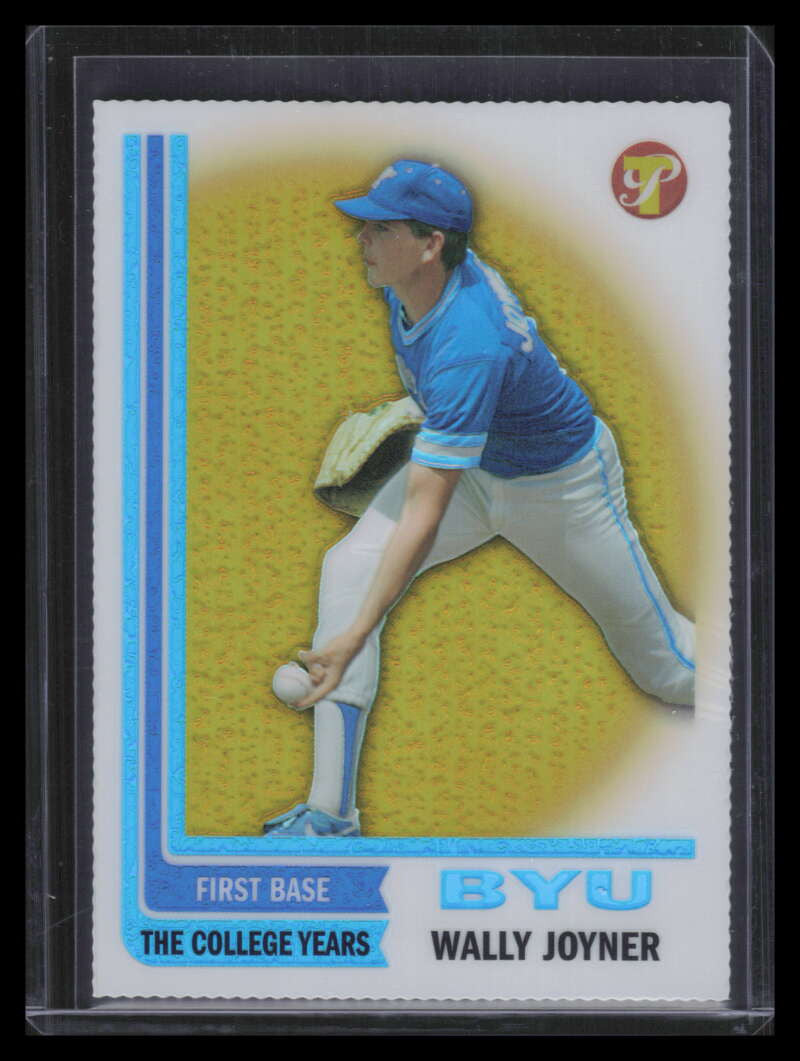 2005 Topps Pristine Legends Gold Die Cut Refractor 110 Wally Joyner 62/65