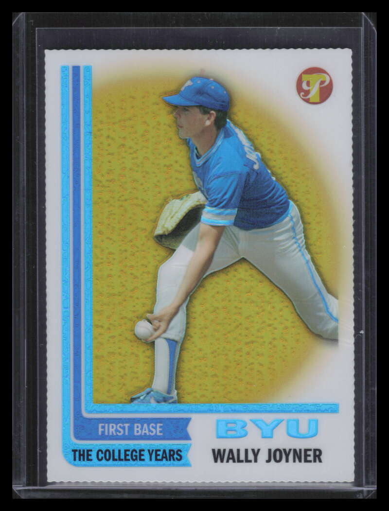 2005 Topps Pristine Legends Gold Die Cut Refractor 110 Wally Joyner 64/65