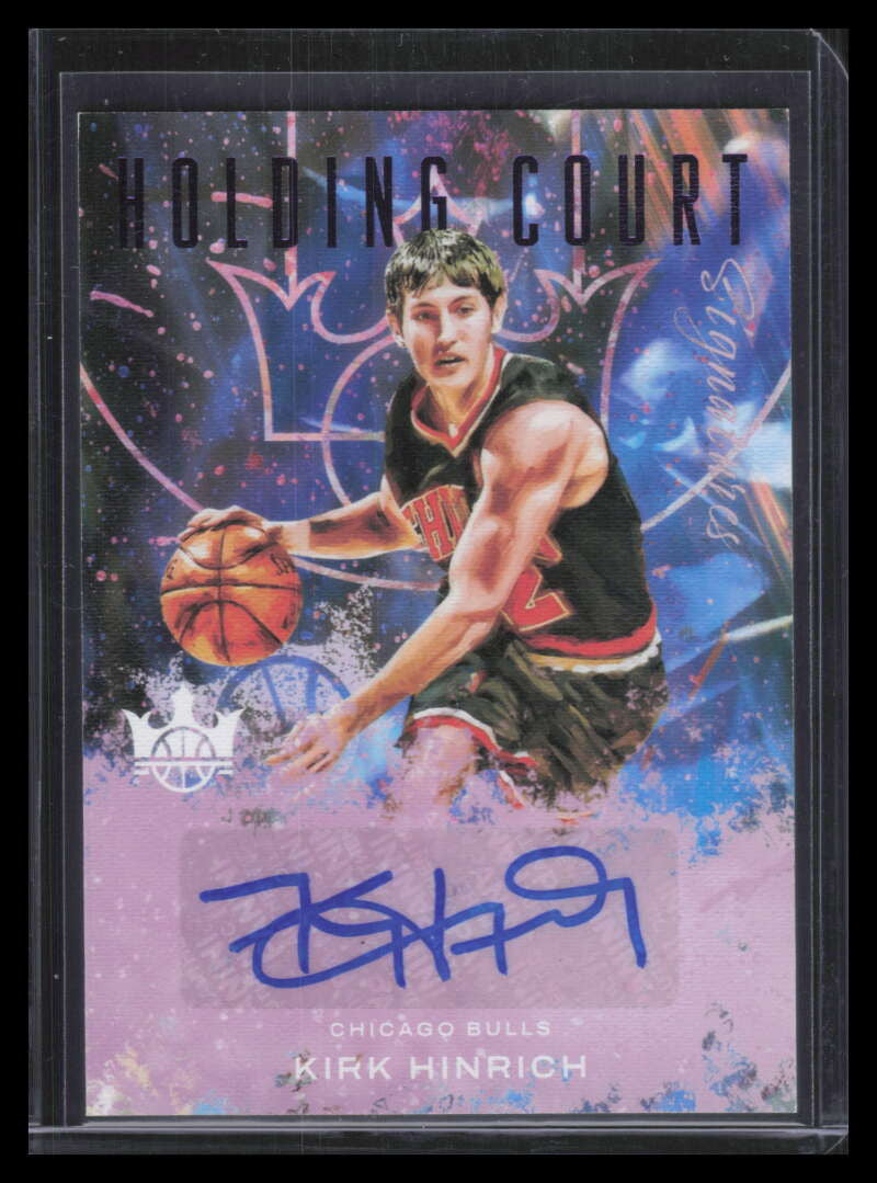 2021-22 Court Kings Holding Court Signatures Violet 23 Kirk Hinrich Auto 20/35