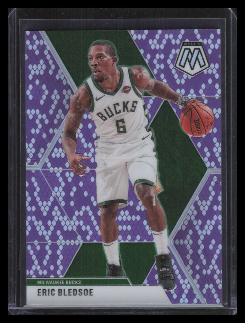 2019-20 Panini Mosaic Mosaic Purple Snakeskin Refractor 95 Eric Bledsoe 24/24