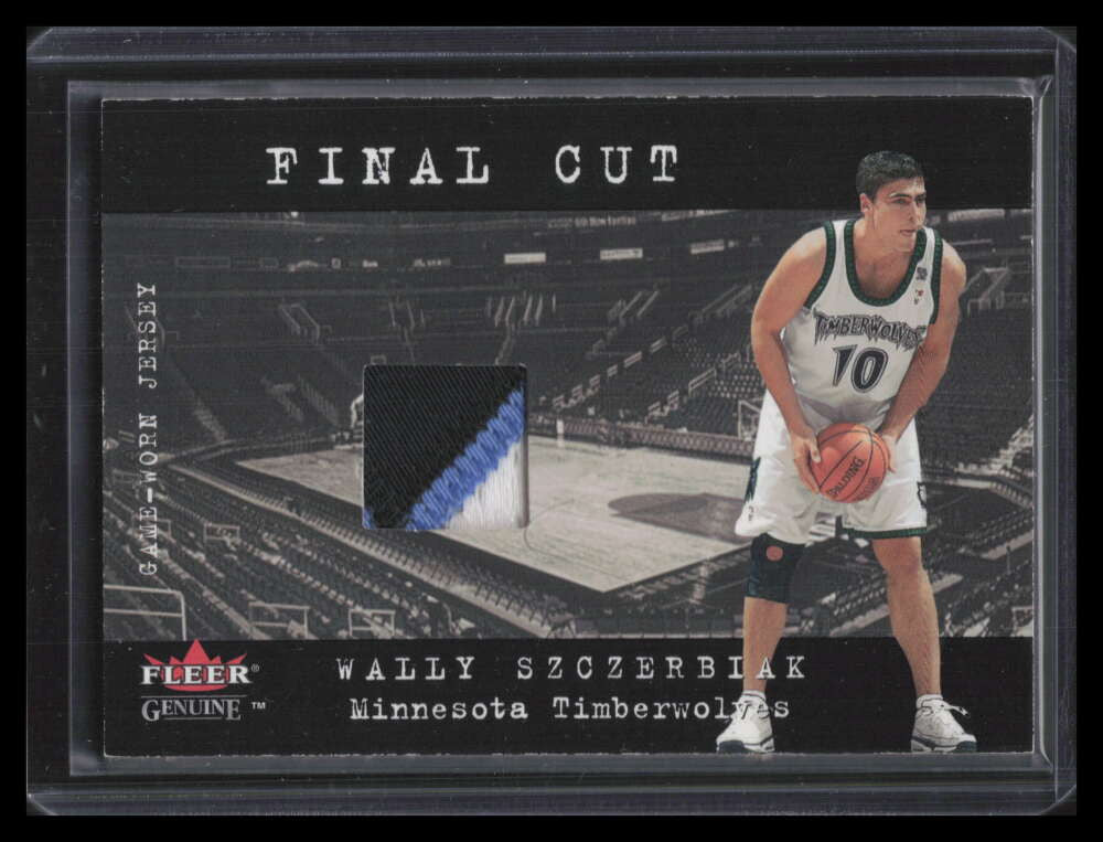 2001-02 Fleer Genuine Final Cut 30 Wally Szczerbiak Patch
