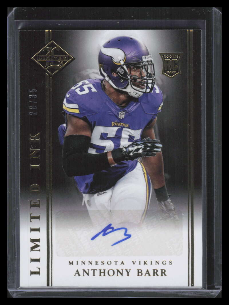2014 Limited INK Autographs 63 Anthony Barr Rookie Auto 28/35