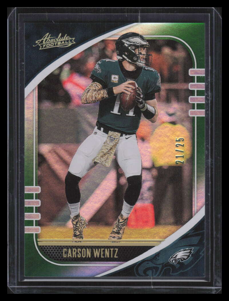2020 Absolute Spectrum Green 63 Carson Wentz 21/25