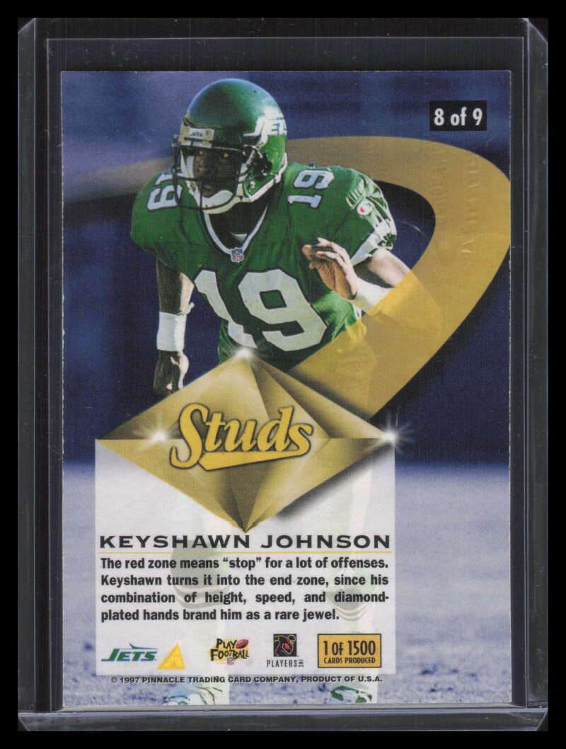 1997 Action Packed Studs 8 Keyshawn Johnson Diamond /1500