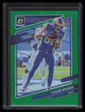 2021 Donruss Optic Green Refractor 184 Tyler Higbee 2/5 READ