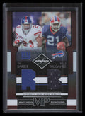 2006 Leaf Limited Matching Positions 15 McGahee Tiki Barber Dual Jersey 26/100