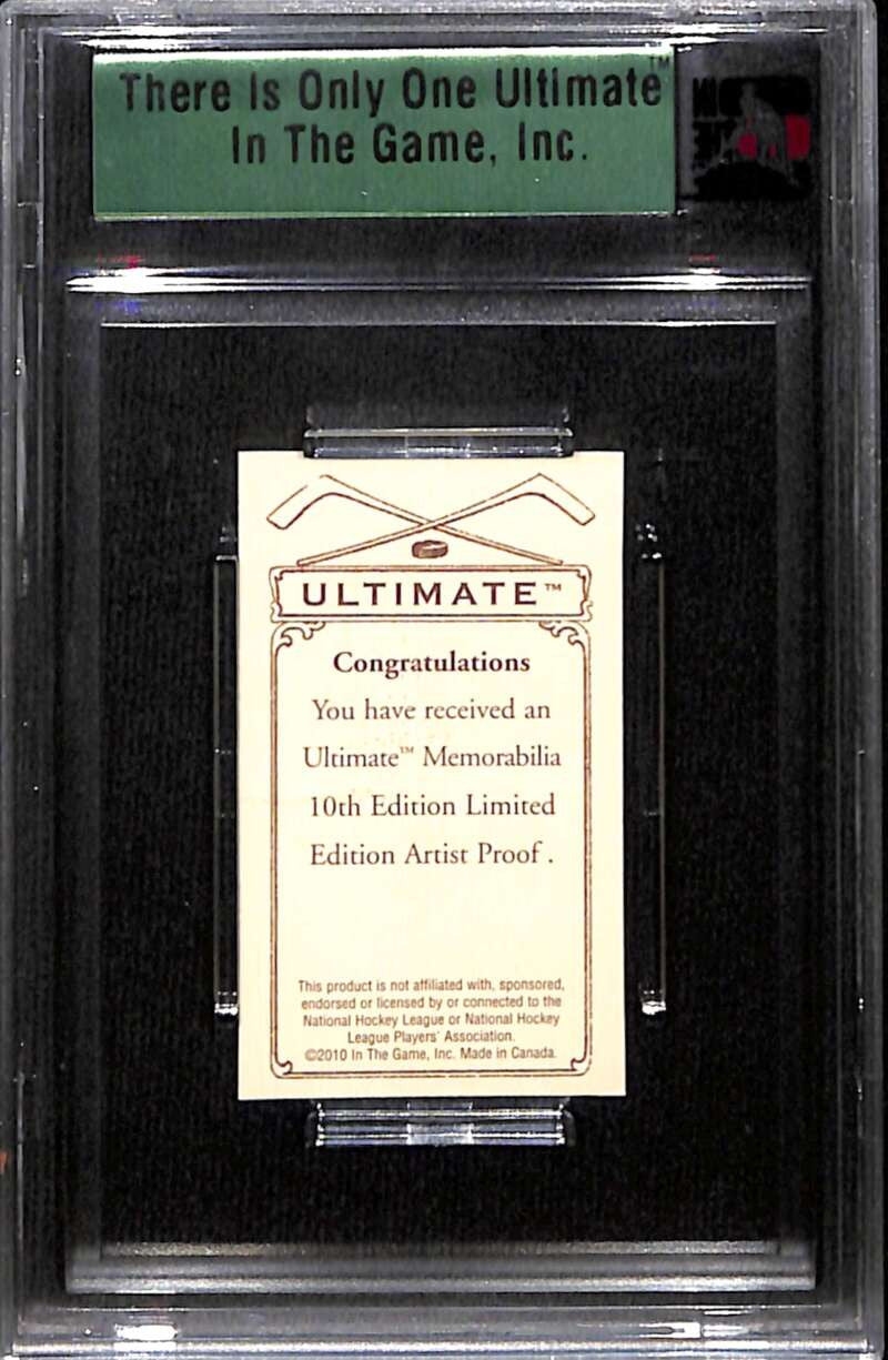 SOLD 153627 2010-11 ITG Ultimate Memorabilia Artist Proof 70 Gilbert Perreault 7/10