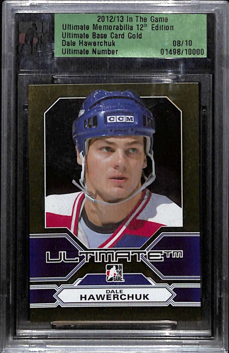 2012-13 ITG Ultimate Memorabilia Gold 30 Dale Hawerchuk 8/10