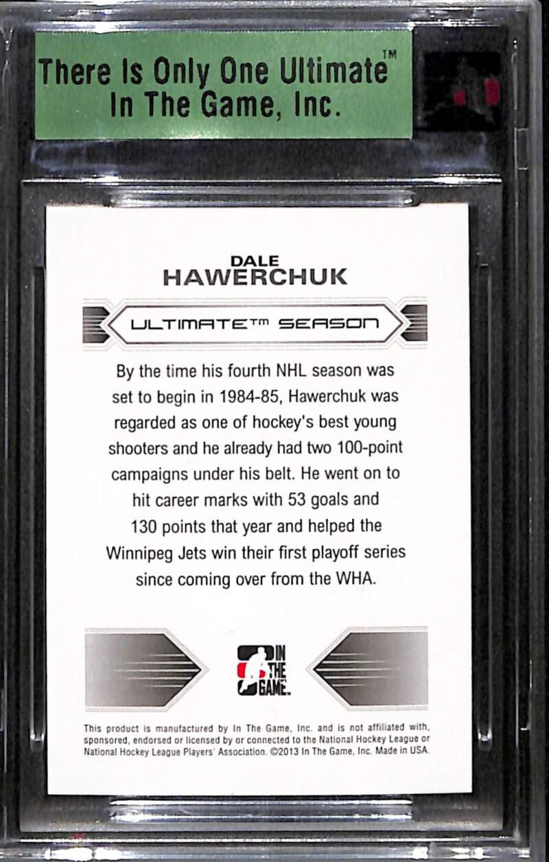 2012-13 ITG Ultimate Memorabilia Gold 30 Dale Hawerchuk 8/10