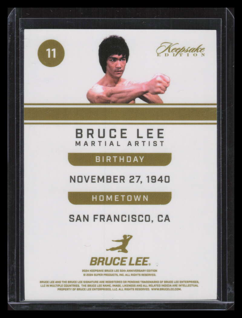 2024 Super Break 50th Anniversary Keepsake Collection Green Ice Bruce Lee /150