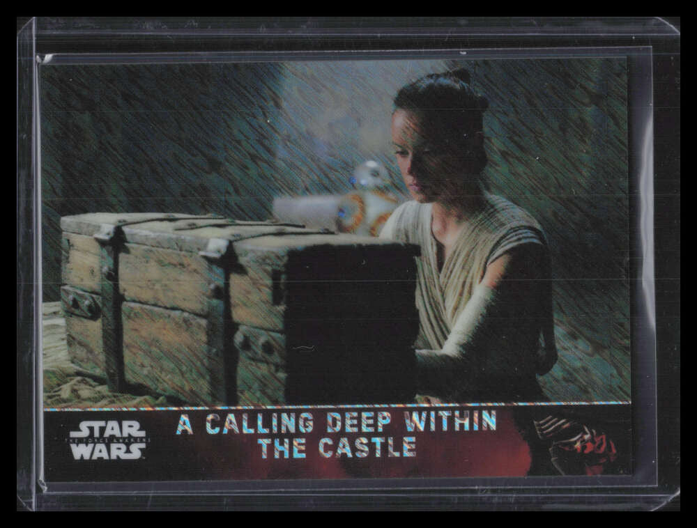 2016 Topps Chrome Star Wars Force Awakens Shimmer Refractor 53 Deep Within 20/50