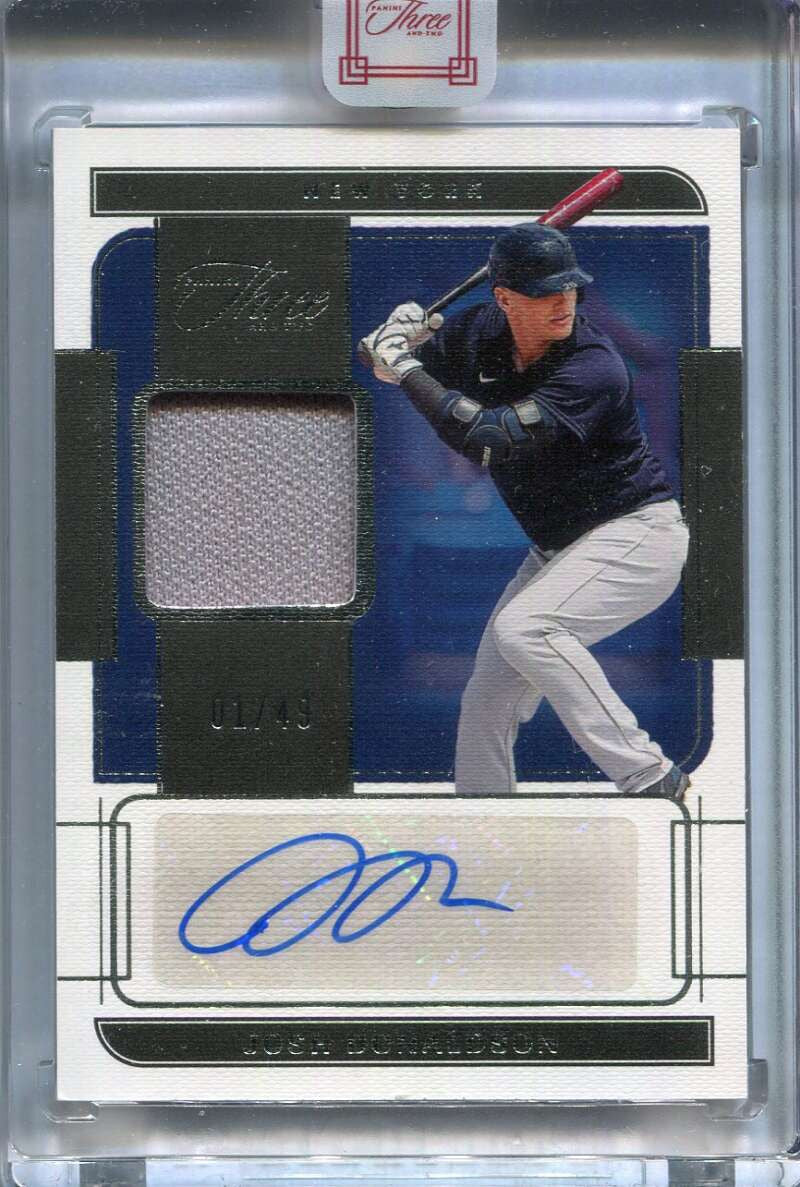 2022 Panini Three and Two Jersey Autographs 36 Josh Donaldson Jersey Auto 1/49