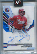 2024 Topps Pristine Autographs Blue Refractor PASS Spencer Steer Auto 8/75