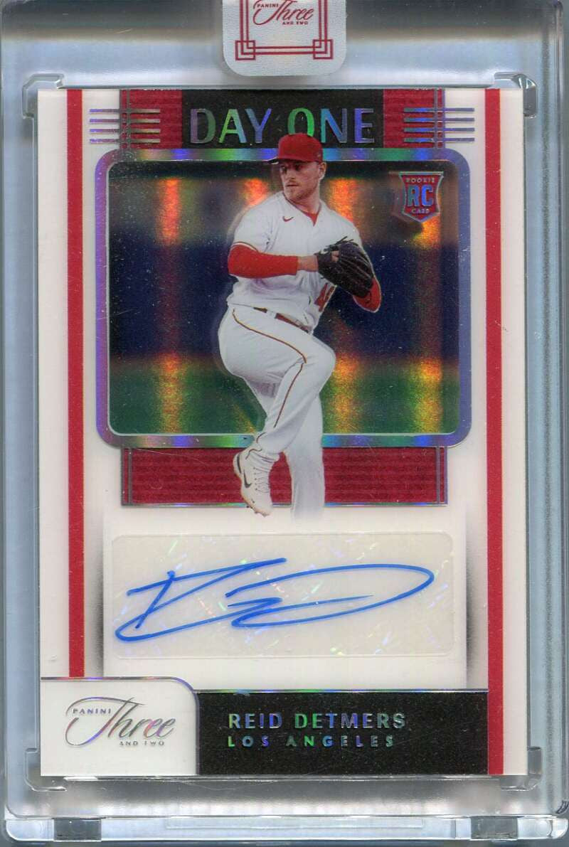 2022 Panini Three and Two Day One Autographs Silver Reid Detmers RC Auto 1/20