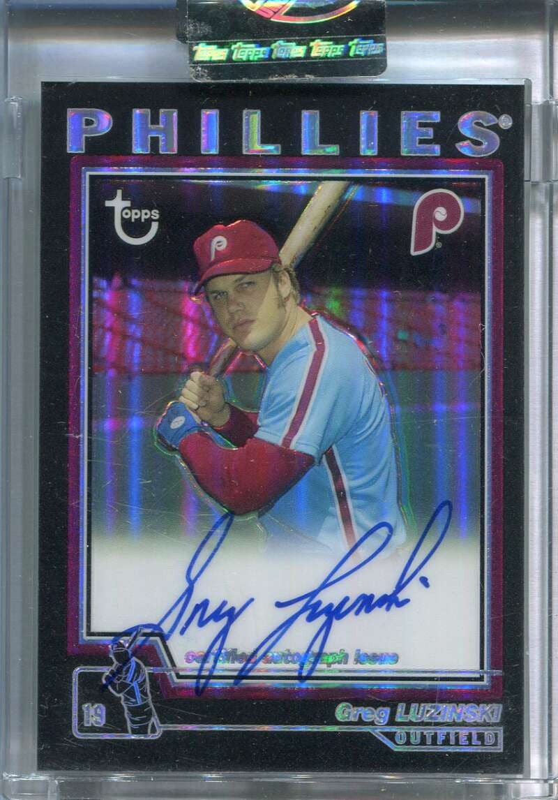 2004 Topps Retired Signature Autographs Refractor GL Greg Luzinski Auto 8/25