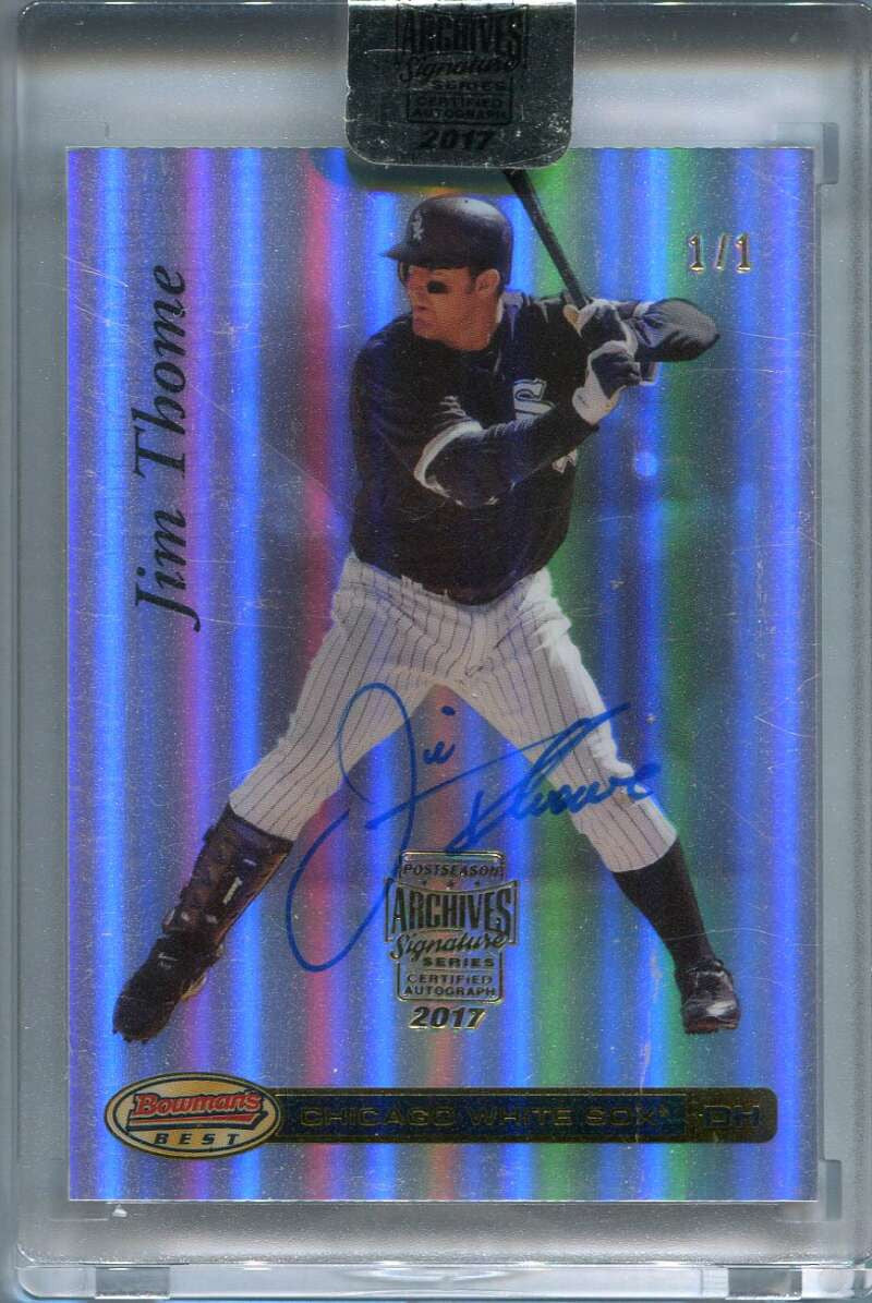 2017 Topps Archives Signature Series Postseason Jim Thome Auto 1/1 2007 Best