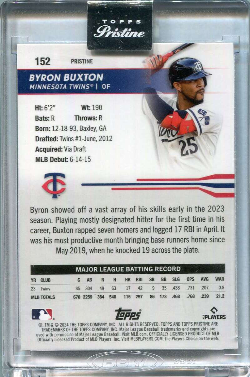 2024 Topps Pristine Gold Pristine Refractor 152 Byron Buxton 31/50