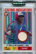 2005 Topps Pristine Legends Leading Indicators Refractor Tim Raines Jersey 25/25