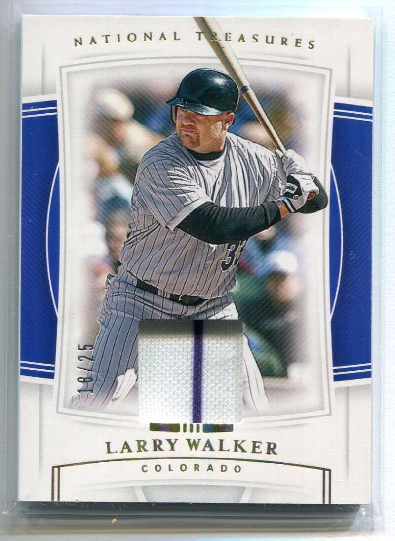 2020 Panini National Treasures Holo Gold 95 Larry Walker Jersey 18/25