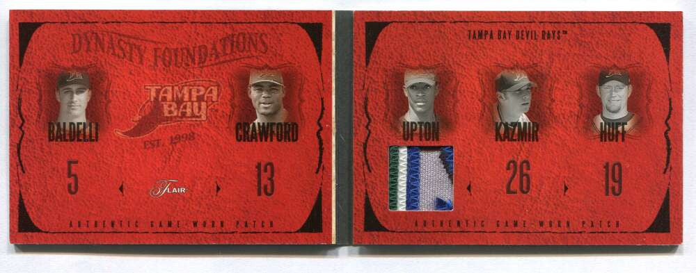 2005 Flair Dynasty Foundations Level 1 Patch B. J. Upton Patch 22/99 Crawford