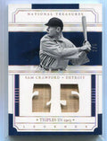 2017 Panini National Treasures Legends Relics Gold 18 Sam Crawford Dual Bat 2/5