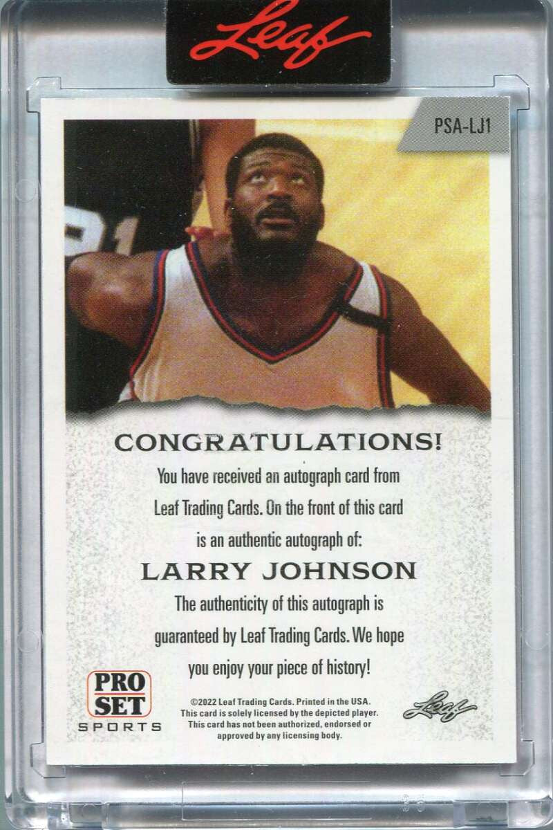 2022 Leaf Pro Set psalj1 Larry Johnson Auto