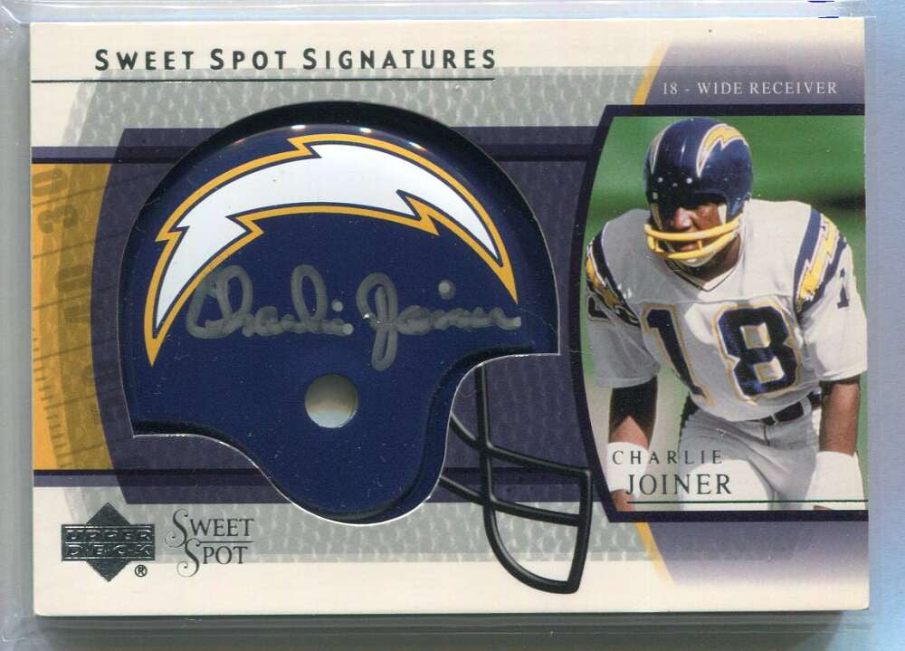 2004 Sweet Spot Signatures SSCH Charlie Joiner Auto 142388