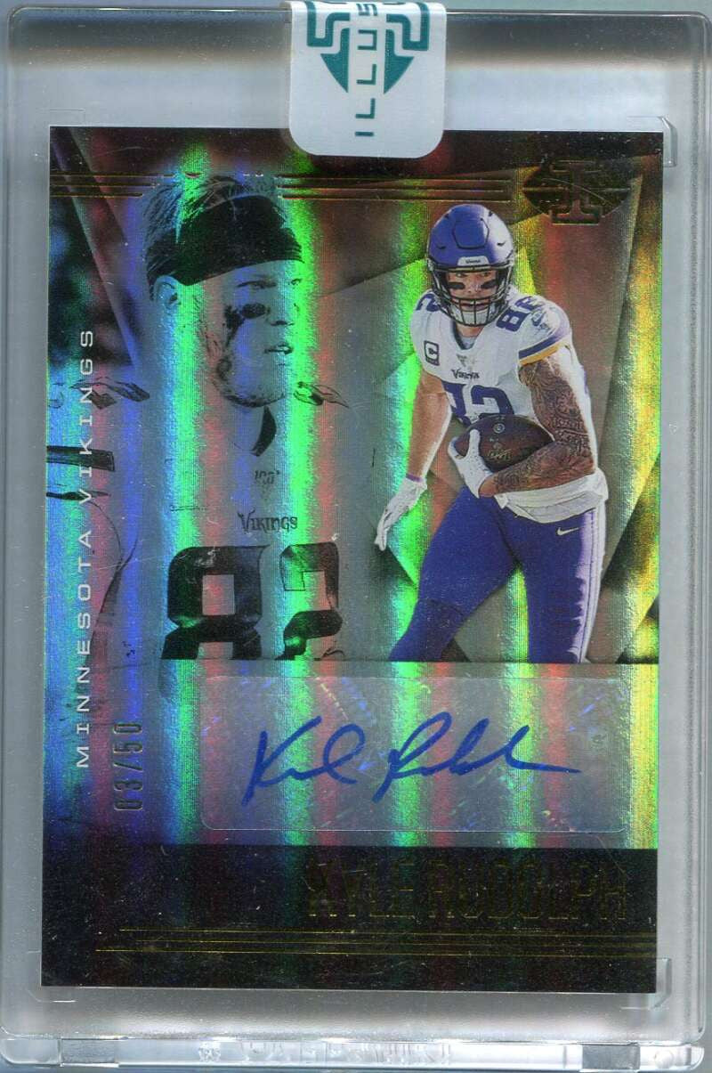 2020 Panini Illusions Trophy Collection Signatures 14 Kyle Rudolph Auto 3/50