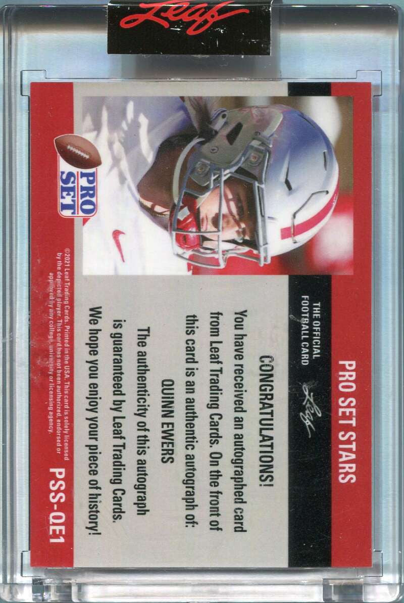 DELETE 153984 2021 Leaf Pro Set Stars Metal Red Rainbow pssqe1 Quinn Ewers Rookie Auto