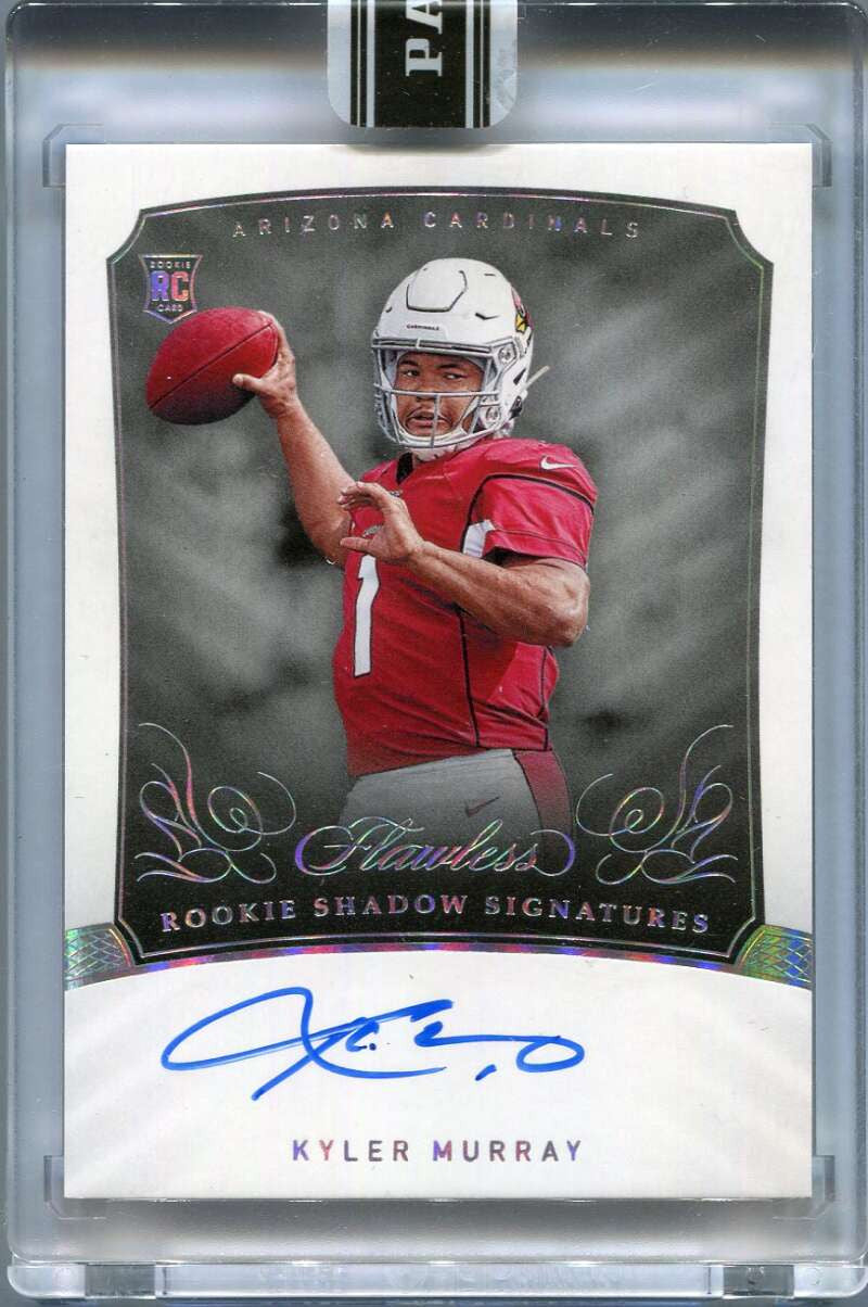 2019 Panini Flawless Shadow Signatures Black Box Kyler Murray Rookie Auto 1/1