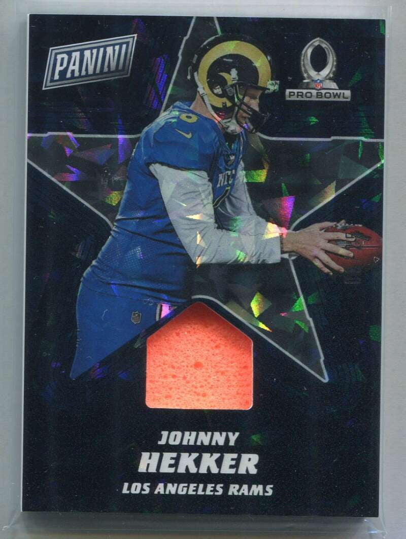 2017 Panini Kickoff Pro Bowl Memorabilia Cracked Ice 21 Johnny Hecker Pylon 8/25