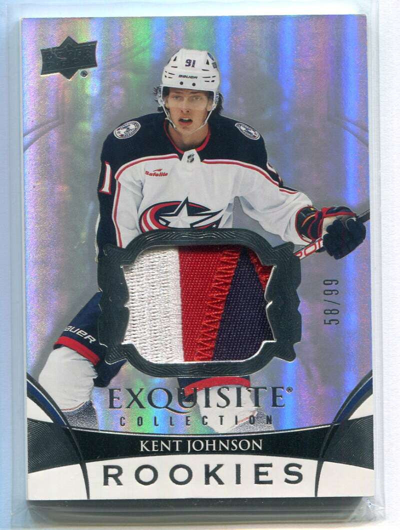 2022-23 Exquisite Collection Rookie Patch RPKJ Kent Johnson Rookie Patch 58/99